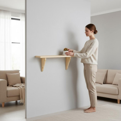 Ontwerper kast wandplank planken woonkamer kasten kantoor meubels massief hout