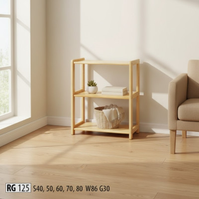 Boekenplank Staande plank Plank Kast Opslagkasten Planken Echt hout