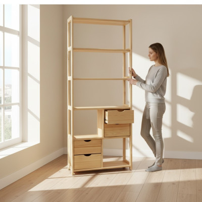 Rek boekenkast kasten boekenkast woonwand woonkamer muur design