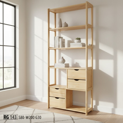 Rek boekenkast kasten boekenkast woonwand woonkamer muur design
