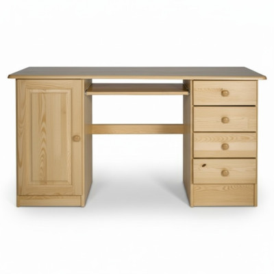 Schrijftafel computerbureau schrijftafel massief hout massief houten tafel kantoormeubelen tafels
