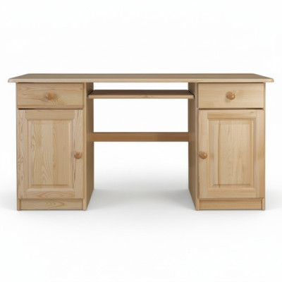 Schrijftafel Houten tafel Kantoor tafel Tafel Kantoormeubilair Massief hout Computertafel
