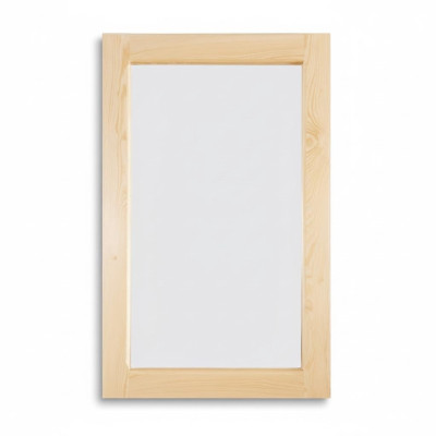 Handgemaakte spiegel van echt hout met een massief frame van dennenhout. Wandspiegel 50 * 80 cm. Nieuw.