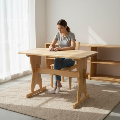 Eettafel Hout Tafels Woon Eetkamer Tafel 120x60 Massief Houten Eettafels Echt Hout