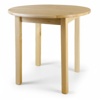 Ronde eettafel houten tafel massief grenen tafel handgemaakte tafel rond