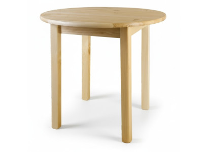 Ronde eettafel houten tafel massief grenen tafel handgemaakte tafel rond