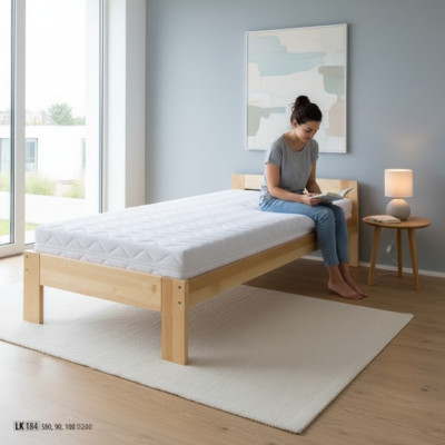 Eenpersoonsbed handgemaakt houten bed kinderbed massief houten bed echt houten bedden nieuw