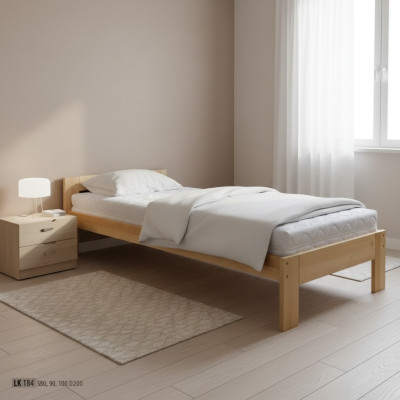 Eenpersoonsbed handgemaakt houten bed kinderbed massief houten bed echt houten bedden nieuw