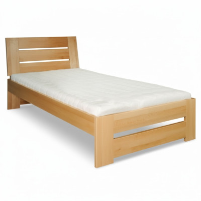Houten bed Echt houten bed Bedden Hotel 100x200 Stijl Massief meubilair Slaapkamer