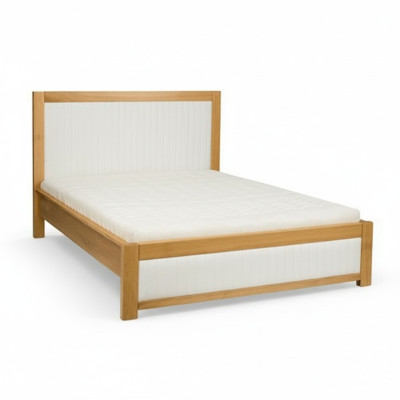 Echt houten bedden Houten bed Tweepersoonsbed Gestoffeerd bed met de hand gemaakt Echt houten bed Nieuw