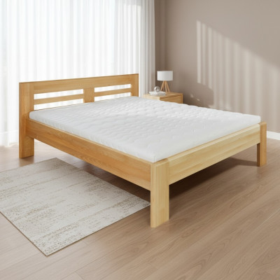 Bed houten bed echt hout bedden hotel 180x200 stijl massief meubels slaapkamer