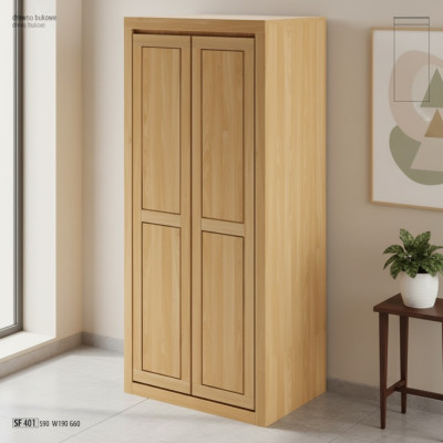 Kledingkast Echt hout Kast Massief houten kledingkast Beuken Kasten Nieuw