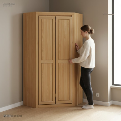 Kledingkast eiken kast massief hout slaapkamerkast kasten nieuw.