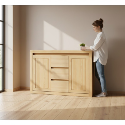 Ontwerp dressoirkast laag dressoirkasten massief houten dressoirmeubelen houten sideboard.