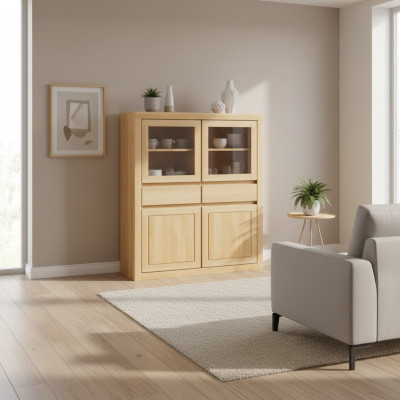 Houten dressoir woonkamer vitrine dressoir dressoir houten kasten nieuw