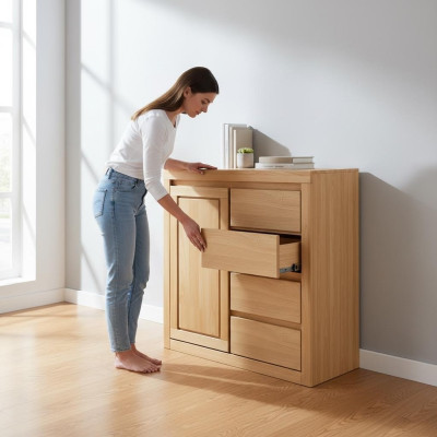 Massieve commode dressoir sideboard meubels ladenkasten massief houten kasten nieuw kast