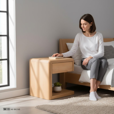 Ontwerp massief houten consoles nachtkastjes echte houten massieve.