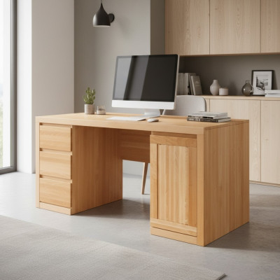 Massieve houten meubels bureau computerbureau tafels kantoormeubilair massief