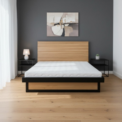 Ontwerp houten bed xxl 180x200cm Bed Tweepersoonsbed Echt hout Slaapkamer Hotel Bedden