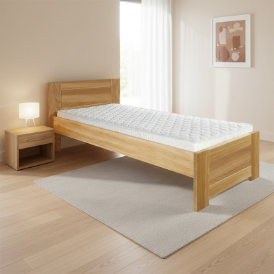Bed Hout Massief Slaapkamer Bedden 100x200cm Eenpersoonsbed Massief meubelen Meubels