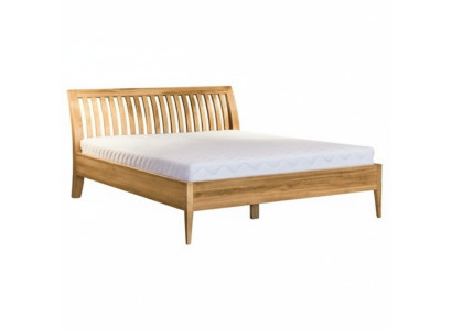 Houten bed tweepersoons bed echt hout slaapkamer hotel bedden 180x200cm eiken nieuw