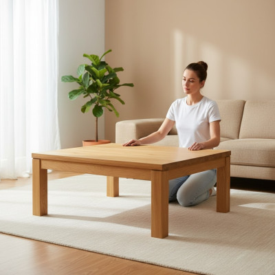 Salontafel houten tafel massief hout salontafels tafelblad bijzettafel tafel nieuw