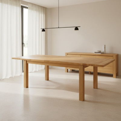 Echt hout massief tafel 180x90cm eiken massief houten eettafel meubels
