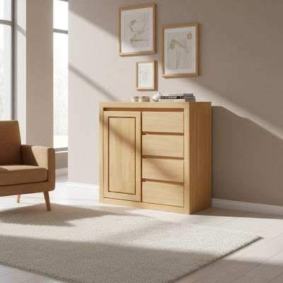 Ladenkast Ontwerp Lowboard Ladenkasten Dressoir Buffetkast Kast Echt Hout Nieuw
