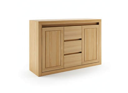 Dressoir Massief houten kast Kasten Echt hout Eiken 140x90cm Commodes