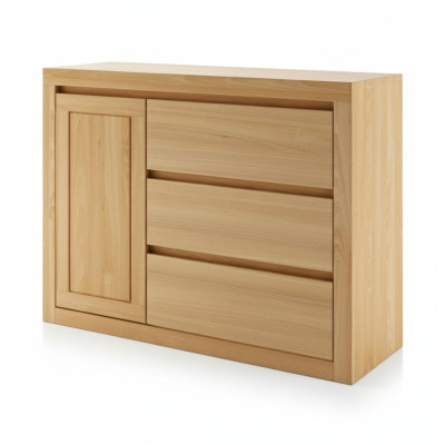Landhuis dressoir massief houten kasten echte houten eiken 140x90cm dressoirs.