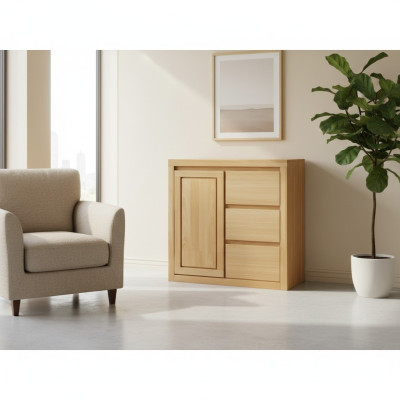 Ladenkast Ontwerp Lowboard Dressoir Dressoir Kast Echt Hout Buffet Laden