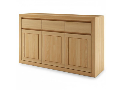 Ontwerper dressoir massief houten dressoir kast kasten echt hout eiken 140x90cm