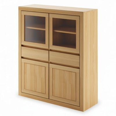 Handgemaakte commode dressoir houten commode van echt hout plank woonkamer