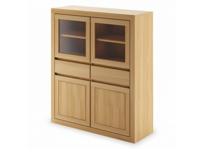 Handgemaakte commode dressoir houten commode van echt hout plank woonkamer