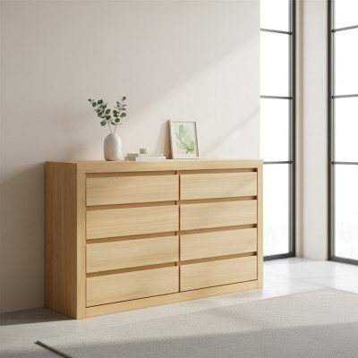 xxl Ladenkast Echt houten kast Eiken massief houten ladenkast Dressoir Nieuw