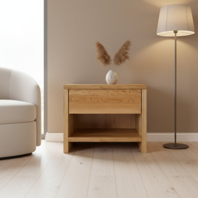 Nachtkastje nachtkastje nachtkastje 1 lade massief houten plank console eik
