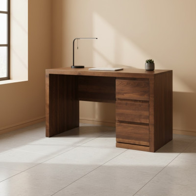 Tafel Bureau Tafel Werktafel Hout Eiken Tafels Massief hout Echt hout