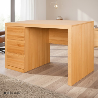 Tafel Bureau Kantoor tafel Werktafel Hout Massief hout Eiken Tafels