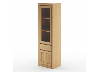 Echte houten vitrinekast hoog Kast glazen vitrines Massieve meubels Echte houten kasten Nieuw
