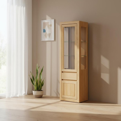 Handgemaakt houten meubels vitrine vitrinekast vitrinekast glazen kast nieuw