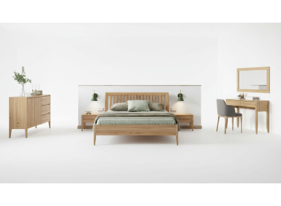 Slaapkamer houten bed Echt houten bedden Hotel 180x200 Stijl Massieve meubels