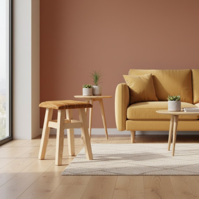 Poef Houten poef Krukje Houten krukje Massief grenen NIEUW Handgemaakt Echt hout