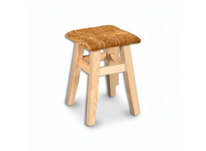 Poef Houten poef Krukje Houten krukje Massief grenen NIEUW Handgemaakt Echt hout