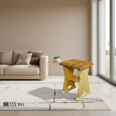 Hocker Houten krukje Krukje Houten krukje Massief grenen NIEUW Handgemaakt Zitbank Nieuw