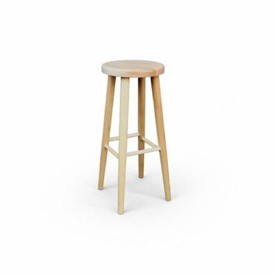 Barkruk Barkruk Barkrukken Ronde poef Houten poef Massief houten kruk
