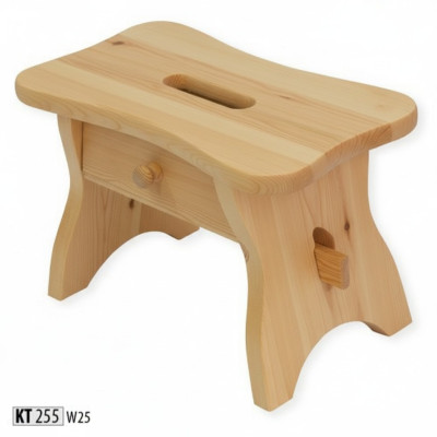 Voetenbank Denneboom Voetenbank Echt hout Kruk Massieve voetenbank Massief hout