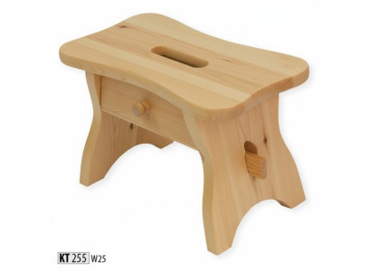 Voetenbank Denneboom Voetenbank Echt hout Kruk Massieve voetenbank Massief hout