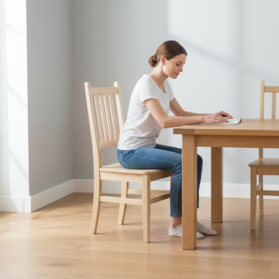 Eetkamerstoel Massief houten stoel Stoel Fauteuil Stoelen Handgemaakt Massief meubilair Hout