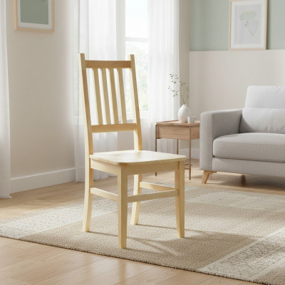 Eetkamerstoel Massief houten stoel Stoel Fauteuil Stoelen Handgemaakt Massief meubilair Hout