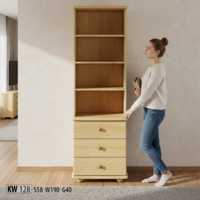 Massieve vitrine Echt handwerk Massief houten kast Houten kasten Vitrinekast